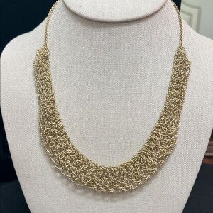 Gold Beaded Chain Necklace